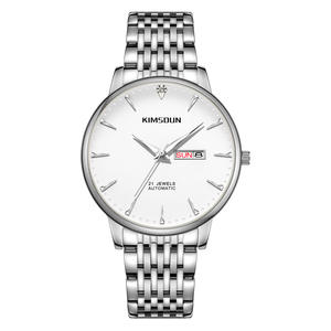 Montre pour hommes populaire étanche lumineuse double calendrier montre-bracelet en acier inoxydable Style d'affaires et décontracté - Product Image 5