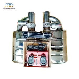 JTLD Универсальный 2,5 ''3'' из нержавеющей стали выхлопной трубы одна пара два глушителя вакуумный клапан с контроллером Пневматический Глушитель - Product Image 6