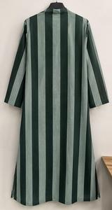 Eco-Friendly Long Sleeve Deep Neck <b>String</b> Closure Breathable Washable Casual Floor-Length Night Wear for Parties - Product Image 5