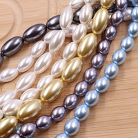 Usine en stock perles de forme spéciale blanches imitent les perles de riz d'eau douce perles en vrac pour la fabrication de bijoux à bricoler soi-même