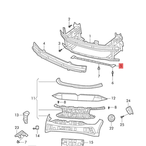 Véritable <span class=keywords><strong>OEL</strong></span> 11G807189 pour cadre de pare-chocs avant pour ID4 ID6 ID7 Q4 <span class=keywords><strong>e</strong></span>-tron - Product Image 1