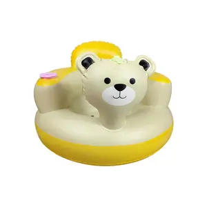 Factory Price Inflatable Baby Learning Chair Inflatable Baby Sofa Comfortable for Eating PVC Customized Logo Modern Sofa Kids