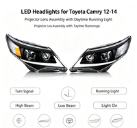 Convient pour les Toyota Camry 2012-2014, feux de jour modifiés, feux de croisement LED pour voiture, ensemble de phares LED
