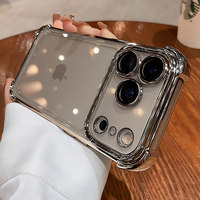 Coque antichoc pour iPhone 17 Pro Max, nouvelle protection intégrale avec airbag pour iPhone 16, 15, 14, 13, 12, et film protecteur d'objectif inclus