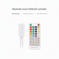 Contrôleur LED RGB RGBW avec synchronisation musicale, application, télécommande IR 38 touches, alimentation USB, contrôle de groupe pour éclairages de scène et accessoires d'éclairage