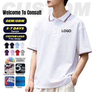 Camiseta Polo Personalizada con Logotipo para Hombre, Manga Corta, Alta Calidad, para Negocios o Golf, de Algodón Tejido - Product Image 2