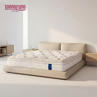 Matelas hybride personnalisé de qualité supérieure LOONGFUNG, enroulable, pour la maison et l'hôtel, taille King, avec ressorts ensachés et latex naturel