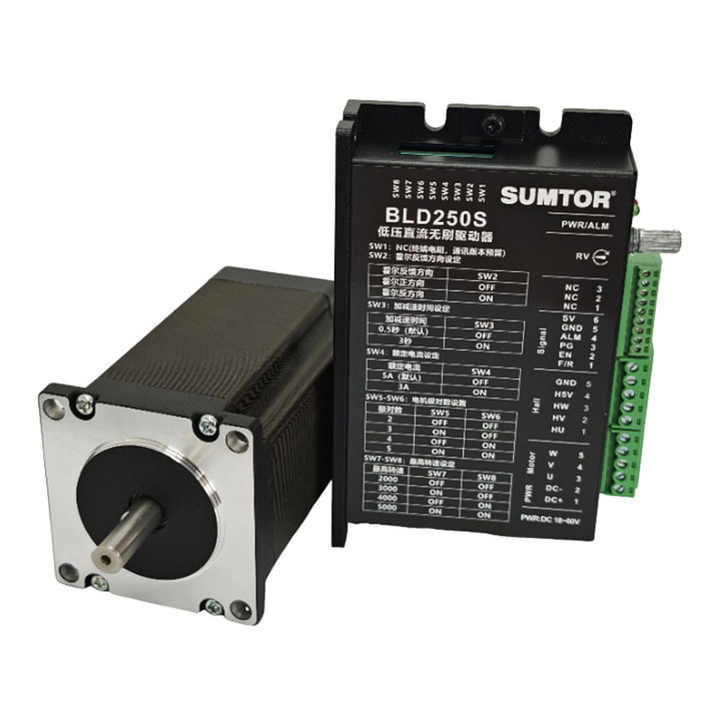 Nema23 Bürstenloser DC-Motor – 24V, 188W, 3000 RPM, 0,6 Nm, 101mm Länge, 8mm Welle