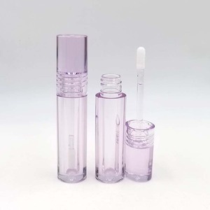<b>Clear</b> Transparent PETG/AS Lip <b>Gloss</b> Tubes Cylinder Cosmetic Packaging Lip Oil Container Empty Bottle - Product Image 5