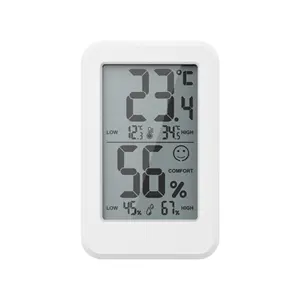 Termometer dengan Suhu Dalam dan Luar Ruangan dan Termometer Cuaca Tinggi dan Rendah Harian