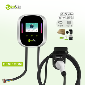 Station de recharge pour véhicules électriques Zencar 7kW/11kW/22kW AC Type 2, chargeur de voiture électrique domestique avec contrôle par application WiFi, connecteur Type 1 GB/T Nacs - Product Image 1