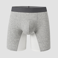 Vente en gros de caleçons boxer pour hommes personnalisés avec étiquette privée, respirants et de qualité supérieure - Viscose de bambou - Noir - ODM - Taille XL