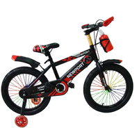 Vélo pour enfants de 3 à 6 ans, vélo d'apprentissage pour enfants de 12 pouces avec roues auxiliaires, vélo pour enfants réglable en hauteur