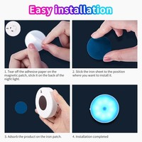 Vente Chaude Lampe Murale D'Intérieur RVB Rechargeable pour Chambre, Escalier, Armoire avec Détecteur de Mouvement Infrarouge et Lumière LED Sans Fil