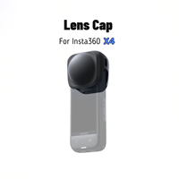 Protecteur de capuchon d'objectif pour insta 360x4 Housse en silicone pour accessoires insta360 x4