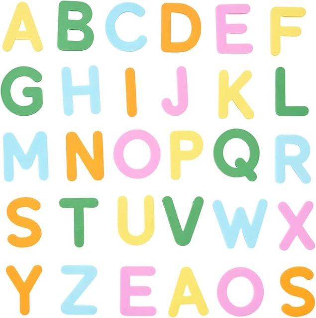 Early Childhood Silicone Alphabet Magnetic Letters and Numbers, 30 PCS Educational Multicolor ABC Fridge Magnets
