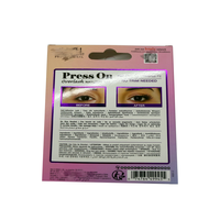 Boîte d'emballage pour cils en carton personnalisée, élégante, avec estampage à chaud en couleur intégrale et fenêtre en plastique