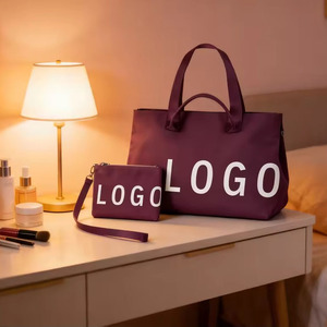 Sac à bandoulière de voyage avec poignées de transport, grande capacité, sacs fourre-tout en jacquard tricoté, sacs fourre-tout tricotés personnalisés très demandés - Product Image 1