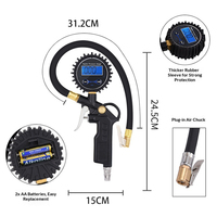Pistolet de mesure de pression des pneus de voiture haute précision avec écran LED rétroéclairé et manomètre numérique électronique
