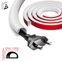 Protector de Cables Autoadhesivo de Silicona para Ocultar en Paredes/Suelos - Uso en Teatro, Taller, Almacén - Hecho en Hebei
