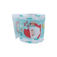 Papier toilette en rouleau de marque Anko, en pâte de bois vierge douce, avec logo de Noël imprimé, modèle PTP-25, proposé à un prix avantageux