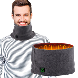 Calentador de cuello con calefacción USB para hombres y mujeres, bufanda térmica eléctrica de lana de invierno para ciclismo, esquí, Camping - Product Image 1