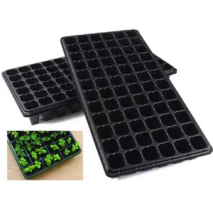 Hot Selling Reusable PS Plastic Seed Germination Tray 50, 72, 128, 200 Cells Seedling Plug Trays Seed Starting and Propagation