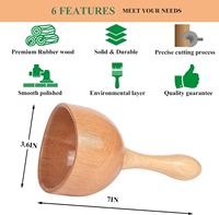 Outils en bois Gua Sha pour drainage lymphatique, massage anticellulite, rouleau de massage en bois pour la tête