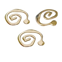 Hebilla de Metal para Trajes de Baño, Conector de Aleación de Zinc Dorado con Forma Irregular, para Accesorios de Ropa Interior, Venta al Por Mayor