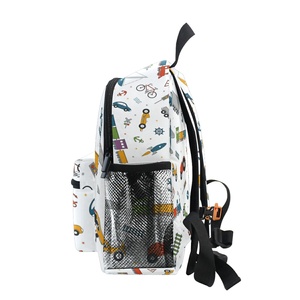Mochila Escolar Impermeable con Estampado de Coche de Dibujos Animados para Niños, Diseño Coreano Simple y Creativo - Product Image 2