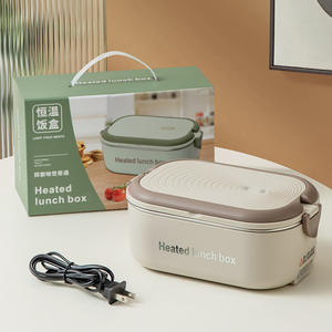 Stainless Steel 304 Electric <b>Lunch</b> <b>Box</b> Constant Temperature Portable <b>Office</b> Worker Dormitory Bento <b>Box</b> Water-Free With Gift <b>Box</b> - Product Image 5