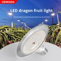 Lampe de culture LED 18W en aluminium pour fruits du dragon, fraises et légumes, spectre complet, IP44, 130LM/W, E27-130GR