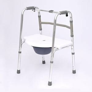Chaise de douche et de toilette médicale multifonctionnelle réglable en hauteur, déambulateur portable pour personnes âgées - Product Image 6