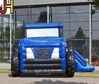 Château gonflable de videur de tracteur avec la maison gonflable de rebond de tracteur de glissière