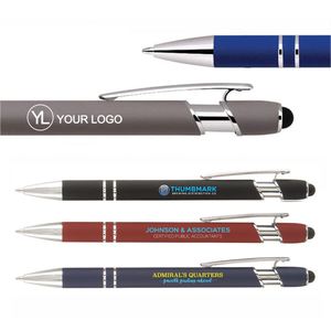 Custom Logo Advertising Metal Stylus Ballpoint Pen Promotional Printed <b>Writing</b> Pens for Office Business Gifts - Product Image 1
