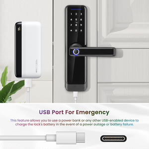 Avatto tuya wifi thông minh kỹ thuật số cửa khóa IC thẻ điện thoại thông minh App mật khẩu nhãn Khóa vân tay khóa cửa thông minh - Product Image 5