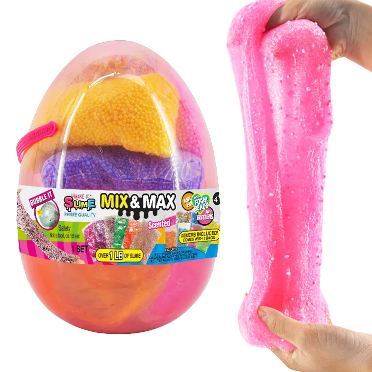 Melma giocattolo fai da te educativo Non tossico per l'uovo 6 colori Amkaing antistress