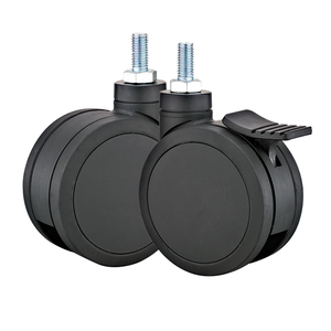 75 mm100mm125mm Krankenhaus medizinische Betten Voll plastik PU <span class=keywords><strong>Twin</strong></span> <span class=keywords><strong>Caster</strong></span> Typ a Räder für medizinische Geräte - Product Image 2