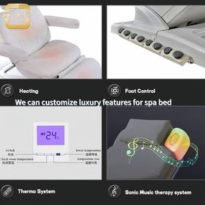 Eyebrows False Eyelash Extensions Lounge Chair <b>Massage</b> Table for Facial Body Beauty Skin Care Spa Salon Wholesale Factory - Product Image 3