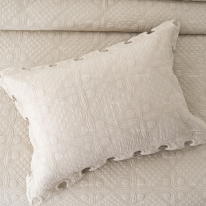 Juego de Ropa de Cama Decorativa Vintage con Bordado Floral Geométrico, Cubrecama, Colcha de Algodón con Puntada de Diamante, Edredón de Verano, Funda de Almohada - Product Image 6