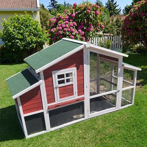 SDC038-01 Pollaio in Legno Massello Casetta per Galline con 2 Nidi Gabbia per Pollame da Esterno per Giardino e Cortile Conigliera - Product Image 3