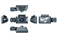 Haute qualité 3 pouces 1080P enregistreur de voiture à double objectif écran IPS caméra de tableau de bord avec capteur G pour vidéo de sécurité avant et arrière à l'intérieur