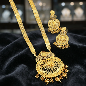 Wholesale 14K 18K 24K Micro Gold Filled Fashion Jewelry Set, Floral Design <b>Long</b> <b>Necklaces</b>, Micro Gold Forming <b>Long</b> Jewelry Set. - Product Image 6