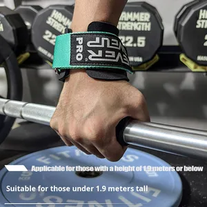 Gants de fitness VG Pro Assist avec protection épaissie pour la paume et <span class=keywords><strong>support</strong></span> pour le poignet, pour soulevé de terre, haltérophilie, remise en forme, remorquage, tractions, et ceinture de préhension auxiliaire pour barre. - Product Image 4