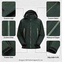 Veste coupe-vent épaisse délavée pour homme, style vintage, épaules tombantes, impression personnalisée par transfert thermique, coupe oversize, réactive à l'eau, style streetwear
