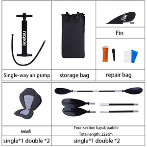 Kayak Inflable de Pesca Koetsu P03-300 P03-360 de PVC, Plegable y Ligero para 1-2 Personas - Product Image 4