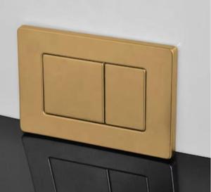 Nuevas Invenciones en Accesorios para Inodoros, Botón <span class=keywords><strong>Doble</strong></span> de Acero Inoxidable SS304, Placa de Descarga Dorada Cepillada, Panel de <span class=keywords><strong>Cisterna</strong></span> de <span class=keywords><strong>Inodoro</strong></span> Oculto - Product Image 1