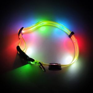 Collier électronique pour animaux de compagnie, LED multicolores, pour chien et chat, batterie, noir, LED de sécurité nocturne avec lumière - Product Image 5