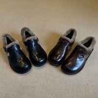 Mocassini Invernali 2026 da Donna in Microfibra Foderati in Pile, Stile Retrò, Punta Tonda, Bassi, Slip-On, con Suola Morbida