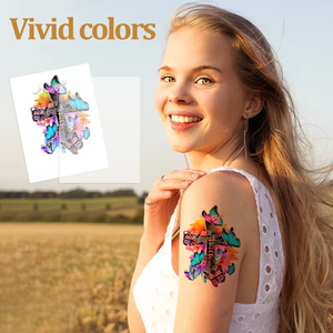 Giấy dán hình xăm tạm thời chống nước, có thể tháo rời, khổ A5, túi OPP, máy in <span class=keywords><strong>laser</strong></span>, máy in hình xăm tạm thời, làm đẹp cơ thể - Product Image 6